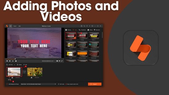 Aiseesoft Slideshow Creator Adding Photos and Videos